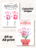 
              NEW! Mothers Day Hand Prints - INSTANT DOWNLOAD
            