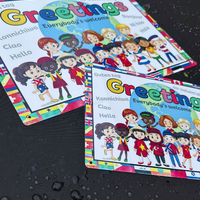 NEW!! Outdoor - Multicultural Greetings - Welcome Board