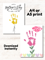 
              NEW! Mothers Day Hand Prints - INSTANT DOWNLOAD
            