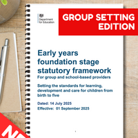 NEW! 2025 EYFS Statutory Framework - Group providers