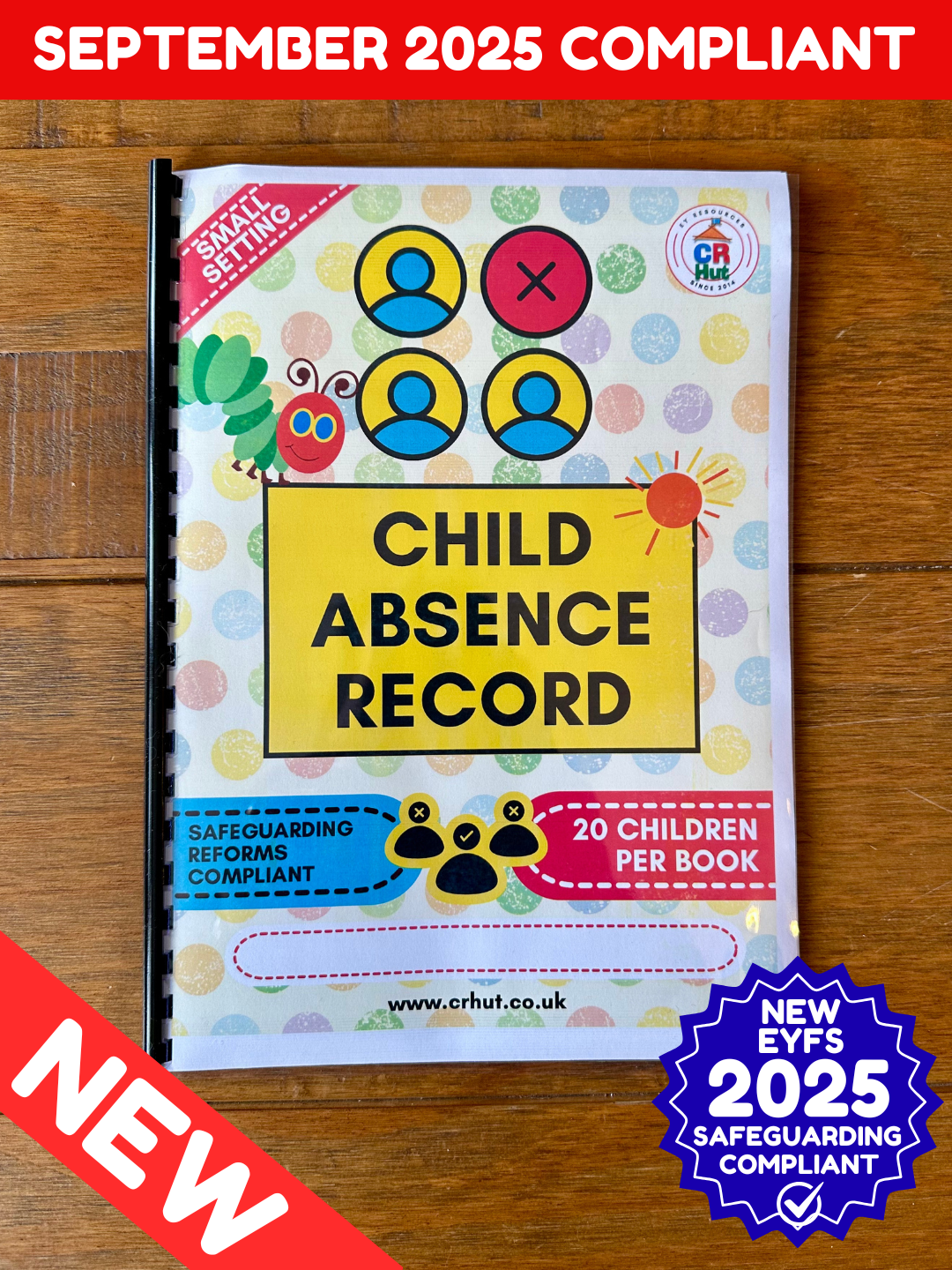 NEW! Child Absence Record Book – EYFS 2025 Compliant| CR Hut