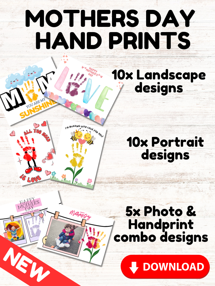 NEW! Mothers Day Hand Prints - INSTANT DOWNLOAD