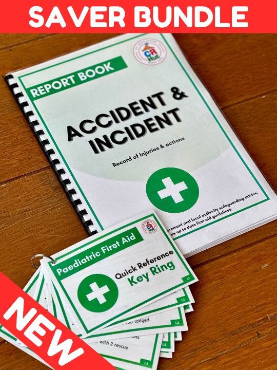 NEW - BUNDLE - Accident & Incident Record + First Aid Key Rings| CR Hut