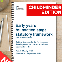 NEW! 2025 EYFS Statutory Framework - Childminders