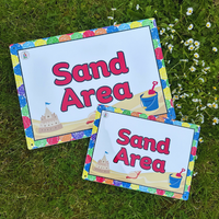 NEW!! Outdoor - Sand - AREA SIGNS!!