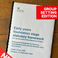 NEW! 2025 EYFS Statutory Framework - Group providers