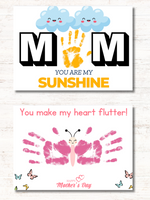 
              NEW! Mothers Day Hand Prints - INSTANT DOWNLOAD
            