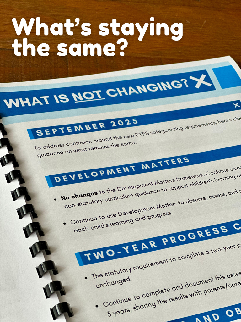 September Eyfs NEW - 2025 - EYFS SEPTEMBER 2025 CHANGES| CR Hut