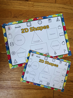
              NEW!! Outdoor - 2D SHAPES - Activity Board
            