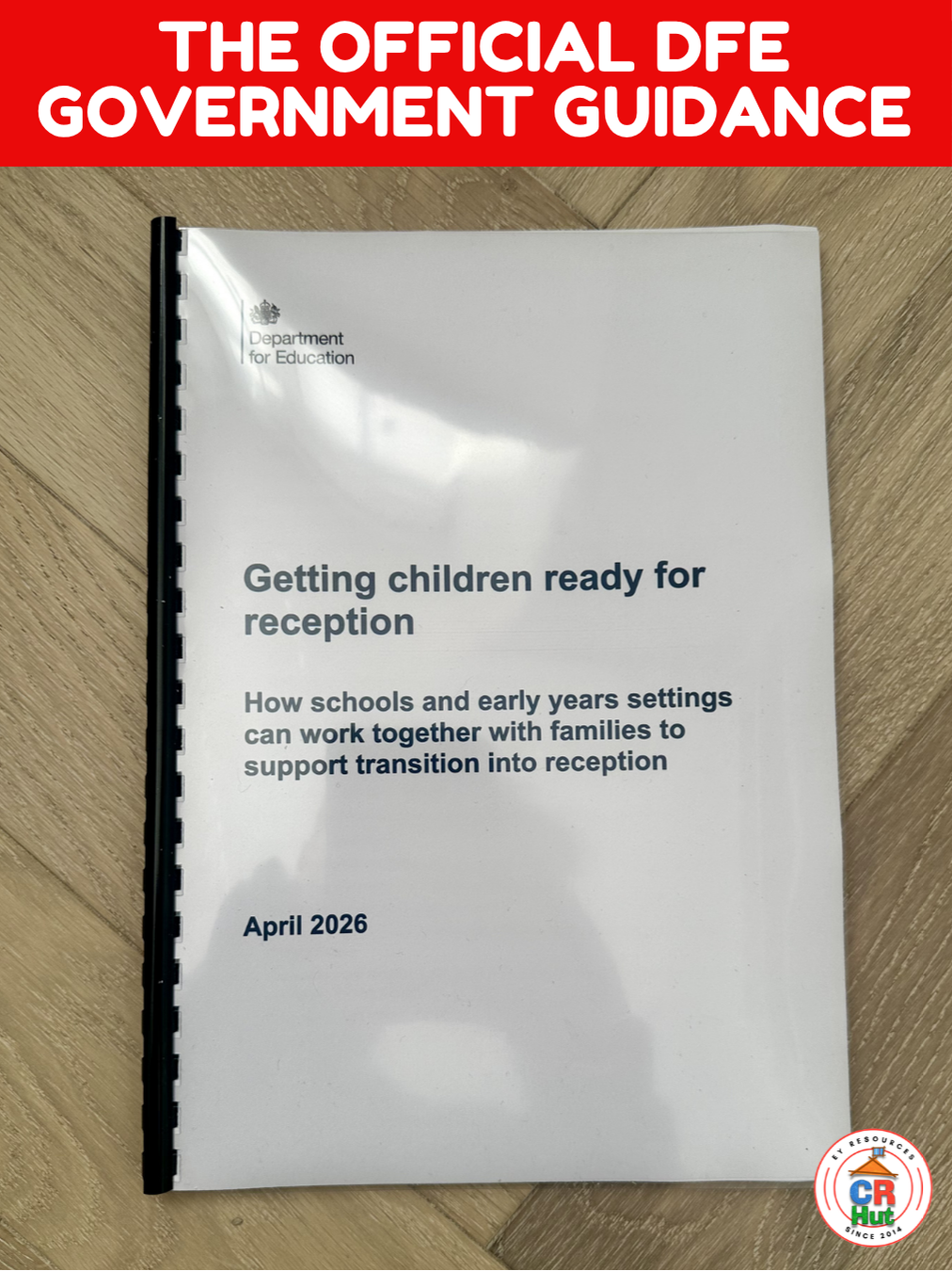 Dfe Documents NEW! 2026 Getting children ready for reception| CR Hut