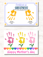 
              NEW! Mothers Day Hand Prints - INSTANT DOWNLOAD
            