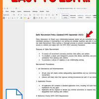 NEW - Safer Recruitment - Compliance Pack