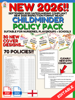 
              NEW - Childminder Policy Pack - 2026 + September Update!
            