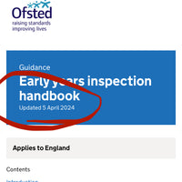NEW APRIL 2024 EY Inspection Handbook