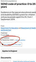 
              NEW - 2024 SEND code of practice
            