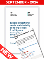 
              NEW - 2024 SEND code of practice
            