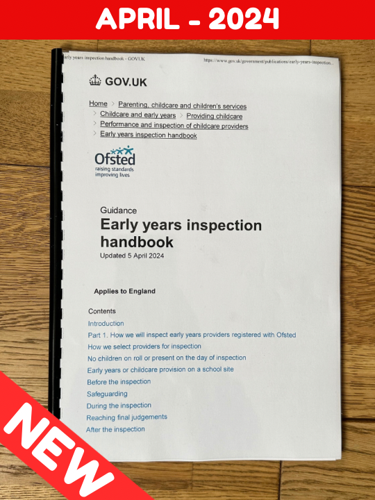 NEW APRIL 2024 EY Inspection Handbook