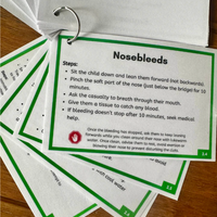 NEW - BUNDLE - SAFEGUARDING, ACCIDENT RECORD & KEY RINGS (SAFEGUARDING + FIRST AID)