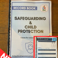 NEW - BUNDLE - SAFEGUARDING, ACCIDENT RECORD & KEY RINGS (SAFEGUARDING + FIRST AID)