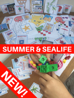 
              Summer & Sealife - Let's Use Cubes
            