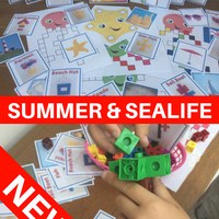 Summer & Sealife - Let's Use Cubes - PARENT PACK