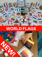 
              World Flags - Let's Use Cubes - PARENT PACK
            