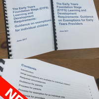 NEW! EYFS Development Requirments - Exemptions