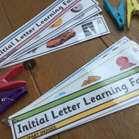 Peg Activity Fan - Initial Letters - PARENT PACK