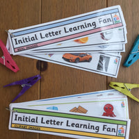 Peg Activity Fan - Initial Letters - PARENT PACK