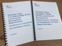 
              NEW! EYFS Development Requirments - Exemptions
            
