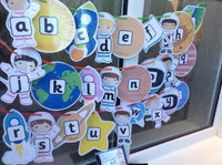 
              A-Z Washing Line - Space Theme
            