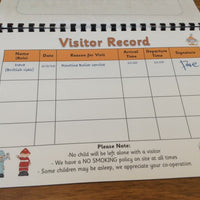 Visitors Log Book - Record