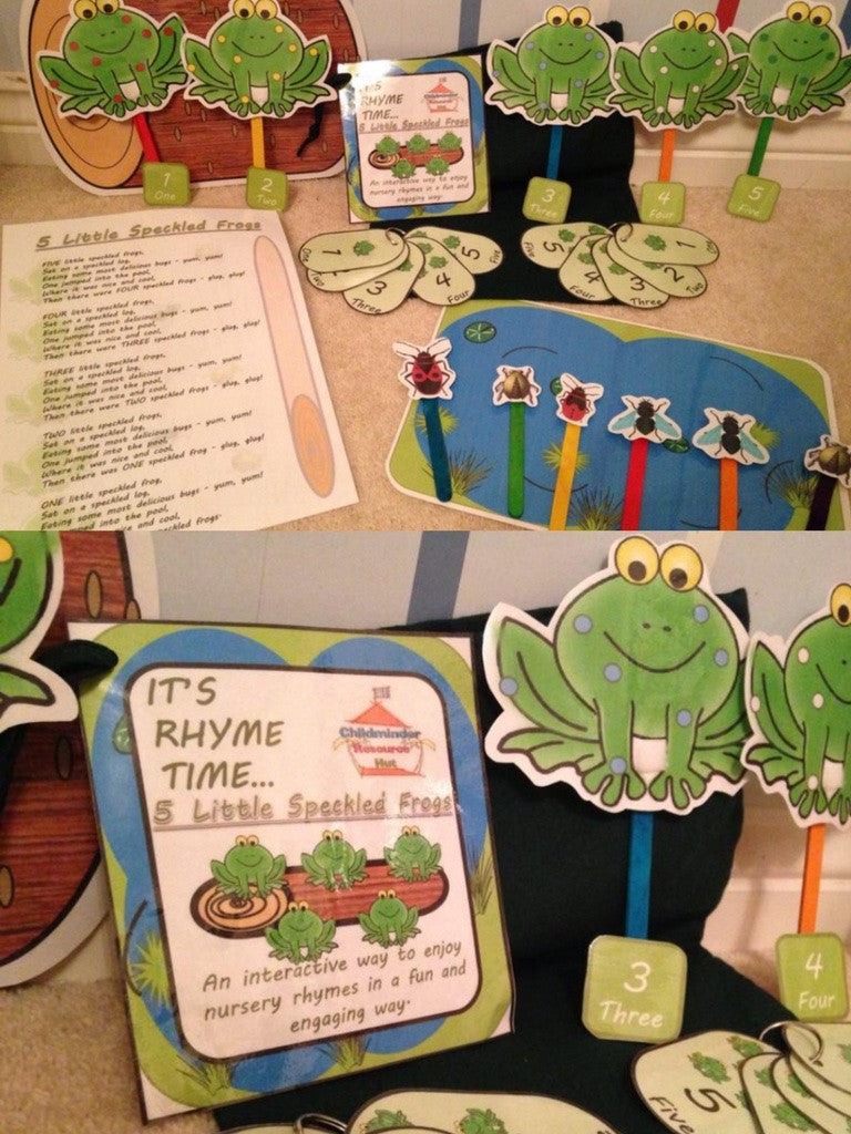 5 Little Speckled Frogs - Rhyme Time
