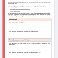 NEW! Progress Check Age 2 - 2022