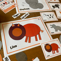 NEW 2D Shape - Safari Animals