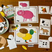 NEW 2D Shape - Farm Animals
