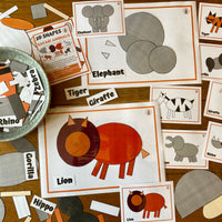 NEW 2D Shape - Safari Animals