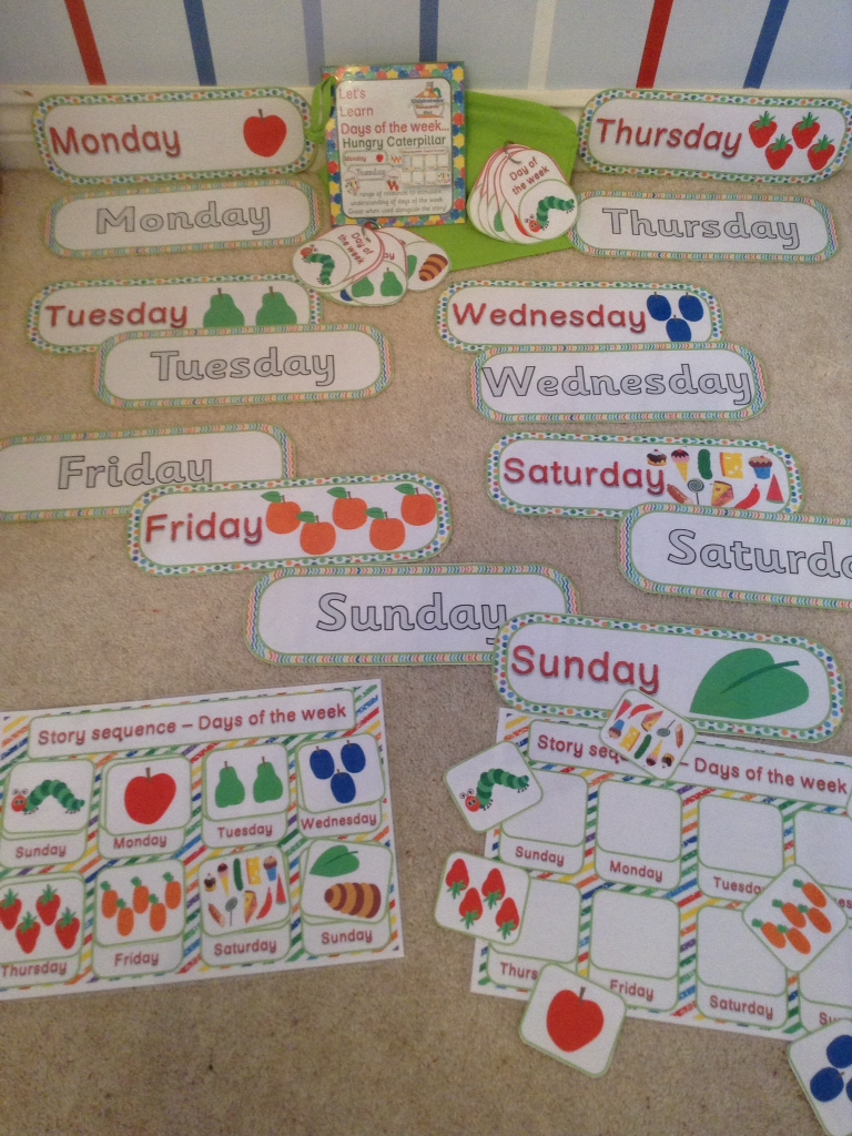 Hungry Caterpillar - Days of the Week